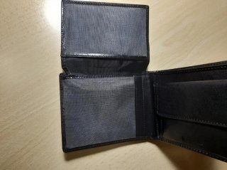 Portafoglio Navigare nero in pelle