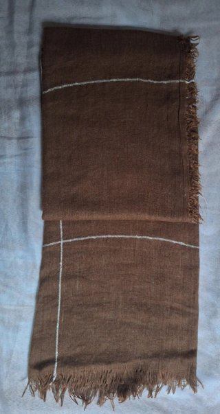 Foulard marrone a quadri