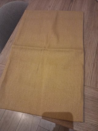 Funda Cojín Zara Home Yute Mostaza
