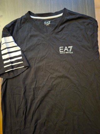 Camiseta EA7 Emporio Armani Negra Auténtica