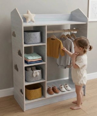 Armario para niños bajo infantil madera nuevo