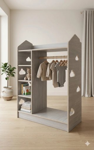 Armario para niños bajo infantil madera nuevo