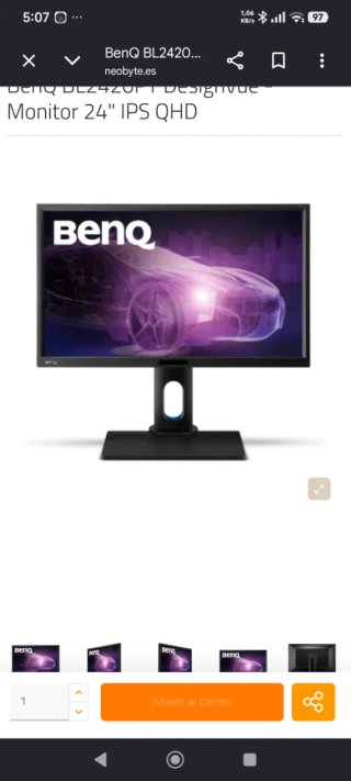 Monitor BenQ 24 Fotografía y Diseño