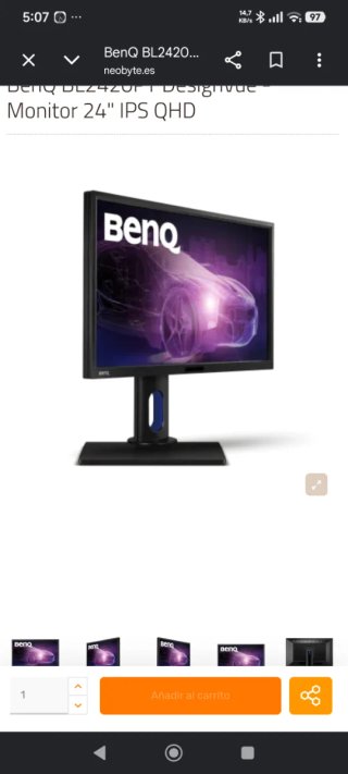 Monitor BenQ 24 Fotografía y Diseño