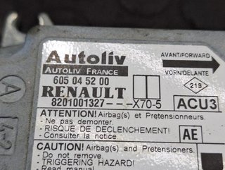 Renault 605045200 centralita airbag master 106343