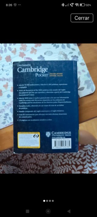 Diccionario Bilingüe Cambridge Spanish-English ...