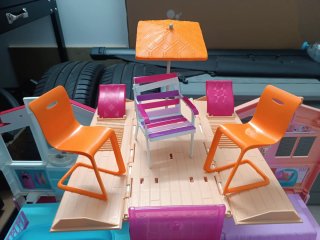 Casa Barbie Plegable con Accesorios