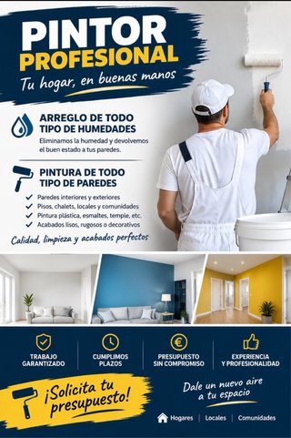 Pintor Profesional - Tu Hogar en Buenas Manos