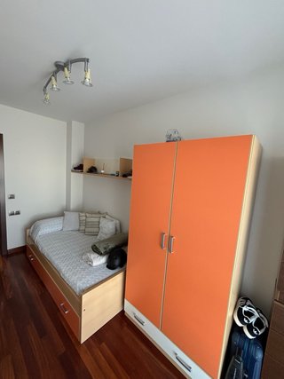 Cama nido con cajones naranja