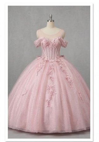 Vestido 15 Años Rosa Pastel Princesa