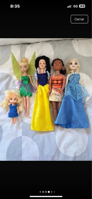 Lote Muñecas Disney y Barbie