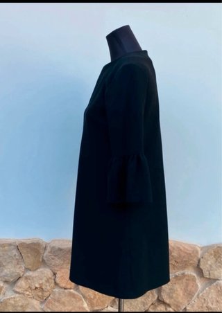 Vestido Zara Negro Manga Campana