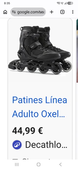Semi-NUEVOS Patines en línea Oxelo Active Fit.3