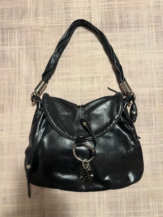 Bolso Hobo Francesco Biasia Negro Vintage Y2K