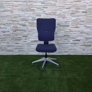 Silla de oficina azul y gris