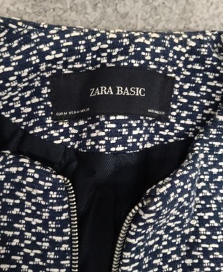 Chaqueta Zara Azul y Blanca