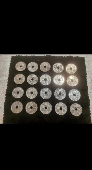Lote 20 Monedas 50 Céntimos