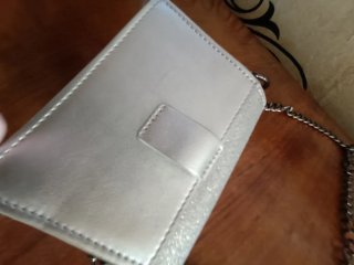 Borsetta Trussardi Glitter Argento Ben conservata