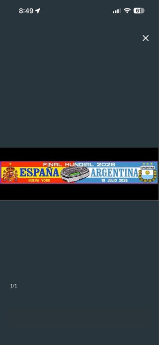 4 Bufandas Mundial 2026 España Argentina