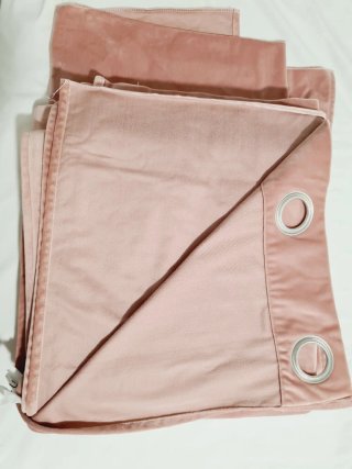 Cortinas Mint Terciopelo Rosa