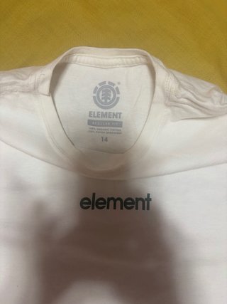 Camiseta Element Talla 14 Blanca