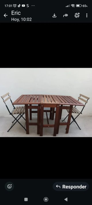 MESA IKEA ABATIBLE CON ALAS