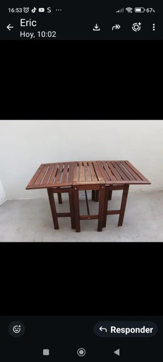 MESA IKEA ABATIBLE CON ALAS