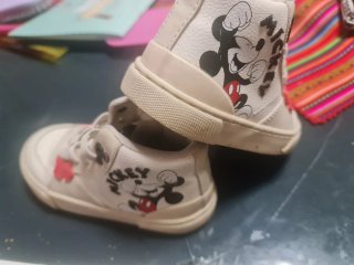 Zapatillas Mickey Mouse zara Blancas Talla 24