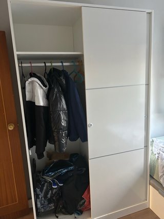 Armario blanco puertas correderas