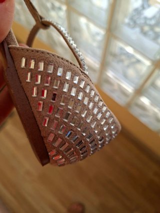 Sandalias Mango niña T33 plateadas
