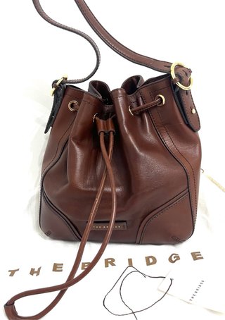 Borsa The Bridge secchiello pelle marrone