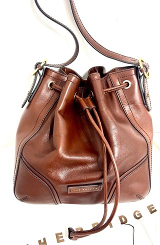Borsa The Bridge secchiello pelle marrone