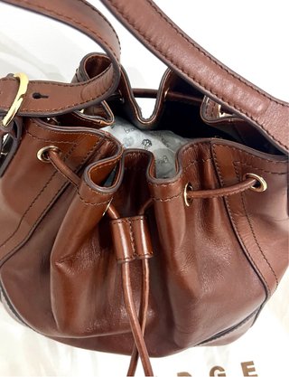 Borsa The Bridge secchiello pelle marrone