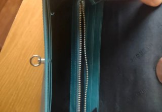 Billetera Uterqüe Azul Turquesa