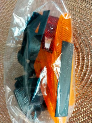Kit Reflectores Bicicleta Naranja Rojo Gris