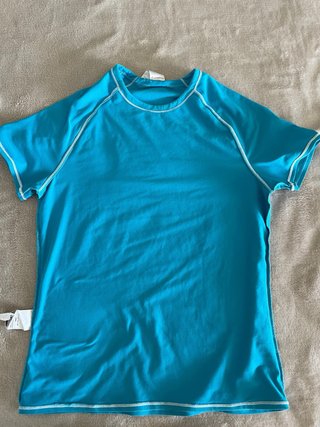 Camiseta deportiva Kalenji azul turquesa