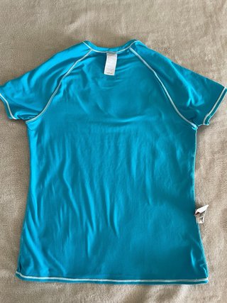 Camiseta deportiva Kalenji azul turquesa