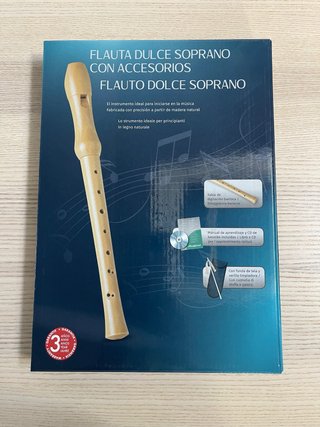 Flauta Dulce Soprano con Accesorios