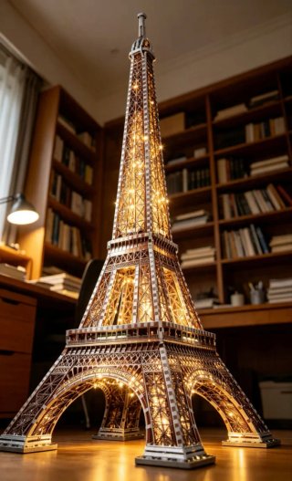 Modellino Torre Eiffel con luci