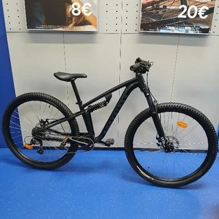 Bicicleta de montaña 29" Expl 100 S negro doble suspensión