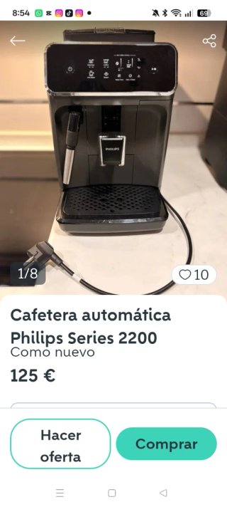 Cafetera Philips 2200 Automática