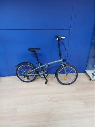 btwin plegable azul