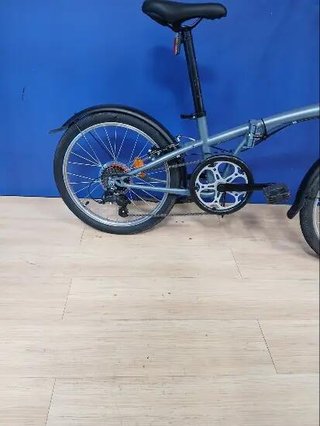 btwin plegable azul