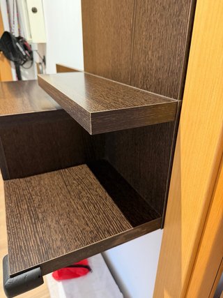 Mueble recibidor con cajón y espejo