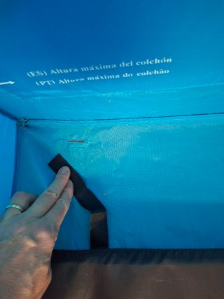 Cuna plegable con colchón