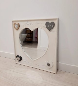 Espejo Corazón Maison du Monde Beige/Gris