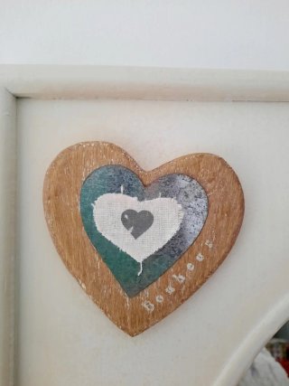 Espejo Corazón Maison du Monde Beige/Gris