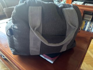 Asiento Cama Coche Perro Pequeño Gris