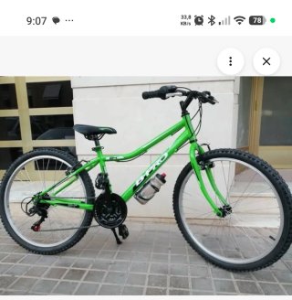 Bicicleta 24 Verde - ¡Como Nueva!