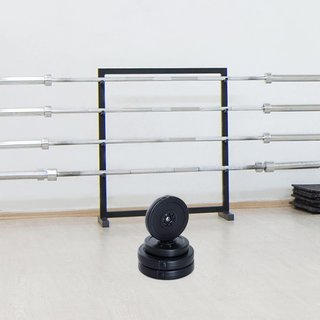 Juego de 4 Discos de Peso para Barra y Mancuernas Peso Total 30Kg, 2X5Kg y 2X10Kg, Negro